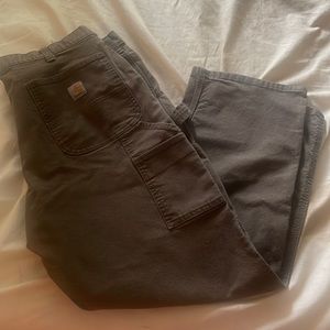 Dark Green Carhartt Work Pants